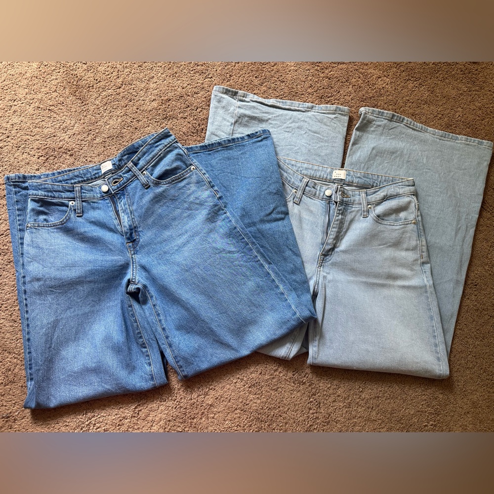 A new day wide leg high rise jeans 2 pairs